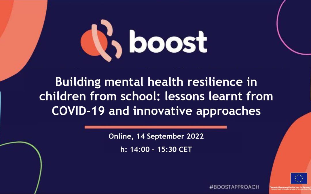 Event – Building mental health resilience in children from school: lessons learnt from COVID-19 and innovative approaches